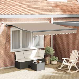 Markiza wysuwana Beżowy 300 x 250 cm Poliester