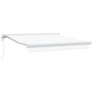 Markiza wysuwana Biały 300 x 250 x 165 cm Tkanina i Metal