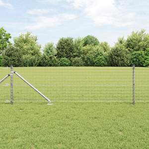 Punkt na słupek 52 szt. srebrny Stal malowana proszkowo