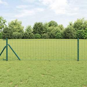 Euro Fence Ground Fix 25 x 0,8 m Stal pokryta PVC zielony