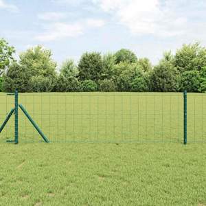Euro Fence Ground Fix 25 x 0,8 m Stal pokryta PVC zielony