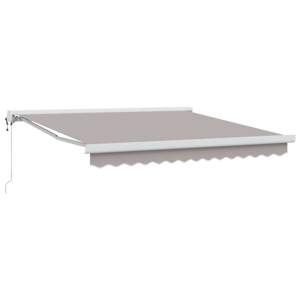 Markiza wysuwana jasnoszary 300 x 250 x 165 cm Tkanina i Metal