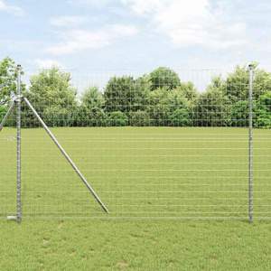 Euro Fence Ground Fix 10 x 1,6 m Stal ocynkowana srebrny Siatka