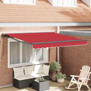 Rama markizy czerwony 300 x 250 cm Poliester z powłoką PU