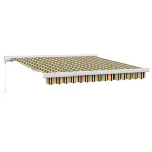Markiza wysuwana Zielony i Żółty 300 x 250 cm