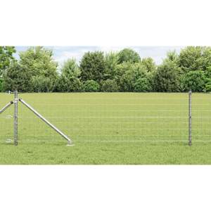 Zewnętrzne ogrodzenie Euro z kolcami 25 x 0,4 m Stal ocynkowana