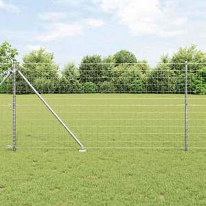 Zewnętrzne ogrodzenie Euro z kolcami 25 x 1,2 m Stal ocynkowana