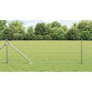 Zewnętrzne ogrodzenie Euro z kolcami 50 x 0,6 m Stal ocynkowana