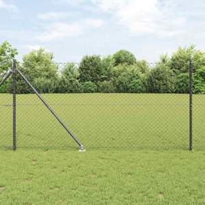 Ogrodzenie z łańcucha z kolcami 10 x 1,4 m Stal pokryta PVC