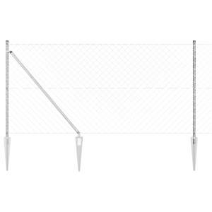 Ogrodzenie z łańcucha z kolcami 10 x 1,4 m Stal ocynkowana