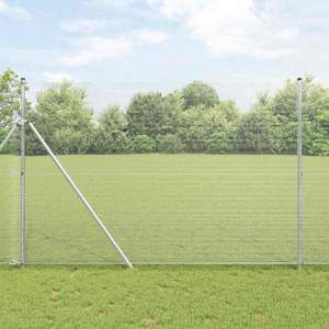 Ogrodzenie z spawanej siatki do mocowania w ziemi 25 x 1,5 m