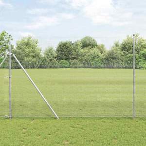 Ogrodzenie z spawanej siatki do mocowania w ziemi 50 x 1,5 m