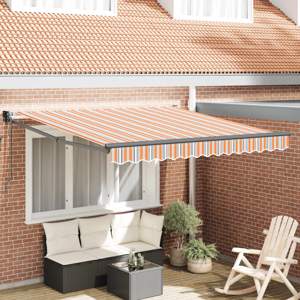Markiza wysuwana Wielokolorowe 350 x 250 cm Poliester i Metal