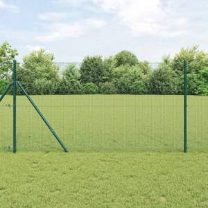 Ogrodzenie z spawanej siatki do mocowania w ziemi 50 x 1,4 m