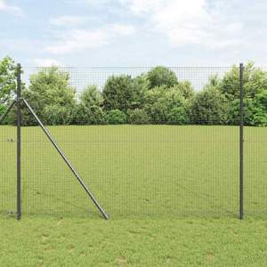 Ogrodzenie z spawanej siatki do mocowania w ziemi 25 x 1,5 m