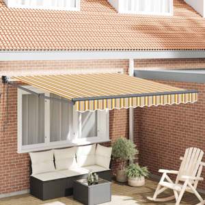 Markiza wysuwana Wielokolorowe 350 x 250 cm Poliester i Metal
