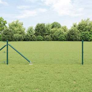 Ogrodzenie z drutu spawanego z kolcami 10 x 0,4 m zielony