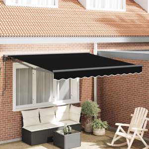 Rama markizy Czarny 350 x 250 cm Poliester z powłoką PU