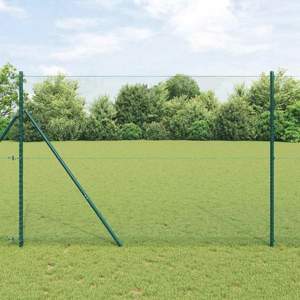 Sześcioramienna podstawa ogrodzenia 10 x 1,5 m Stal pokryta PVC