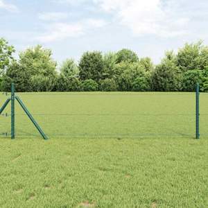 Sześcioramienna podstawa ogrodzenia 25 x 0,4 m Stal pokryta PVC