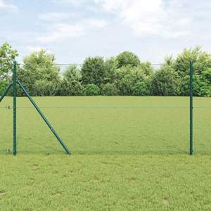 Sześcioramienna podstawa ogrodzenia 25 x 1 m Stal pokryta PVC