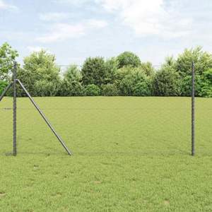 Sześcioramienna podstawa ogrodzenia 10 x 1,2 m Stal pokryta PVC