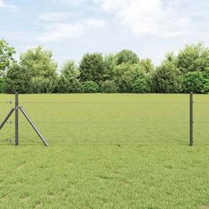 Sześcioramienna podstawa ogrodzenia 25 x 0,5 m Stal pokryta PVC
