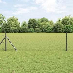 Sześcioramienna podstawa ogrodzenia 25 x 0,5 m Stal pokryta PVC