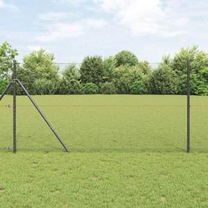 Sześcioramienna podstawa ogrodzenia 25 x 1 m Stal pokryta PVC