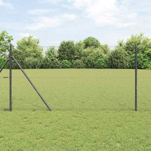 Sześcioramienna podstawa ogrodzenia 25 x 1 m Stal pokryta PVC