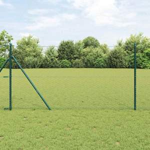 Sześcioramienna podstawa ogrodzenia 50 x 1,2 m Stal pokryta PVC