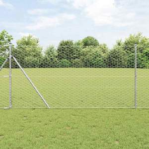 Sześcioramienna podstawa ogrodzenia 25 x 1 m Stal ocynkowana