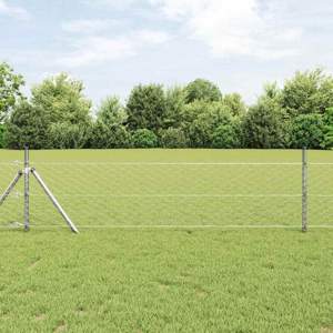 Sześcioramienna podstawa ogrodzenia 100 x 0,8 m Stal ocynkowana
