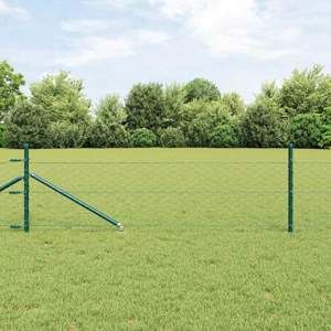 Sześciokątne ogrodzenie z słupkiem 25 x 0,4 m Stal pokryta PVC