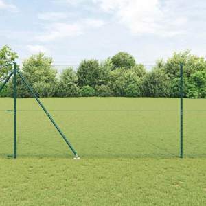 Sześciokątne ogrodzenie z słupkiem 25 x 1,5 m Stal pokryta PVC