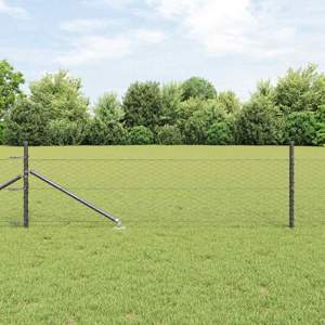 Sześciokątne ogrodzenie z słupkiem 10 x 0,5 m Stal pokryta PVC