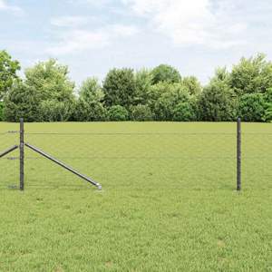 Sześciokątne ogrodzenie z słupkiem 10 x 0,5 m Stal pokryta PVC