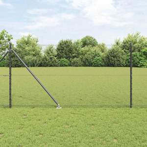 Sześciokątne ogrodzenie z słupkiem 10 x 1 m Stal pokryta PVC