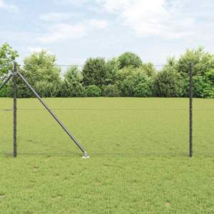 Sześciokątne ogrodzenie z słupkiem 10 x 1 m Stal pokryta PVC