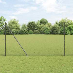 Sześciokątne ogrodzenie z słupkiem 25 x 1,5 m Stal pokryta PVC