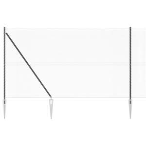 Sześciokątne ogrodzenie z słupkiem 25 x 1,6 m Stal pokryta PVC