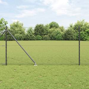 Sześciokątne ogrodzenie z słupkiem 100 x 1 m Stal pokryta PVC