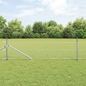 Sześciokątne ogrodzenie z słupkiem 10 x 0,8 m Stal ocynkowana