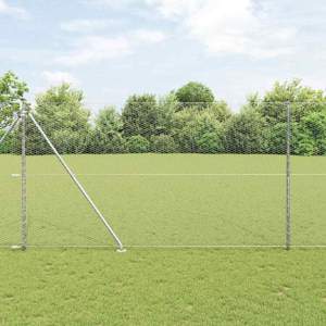 Sześciokątne ogrodzenie z słupkiem 10 x 1,5 m Stal ocynkowana