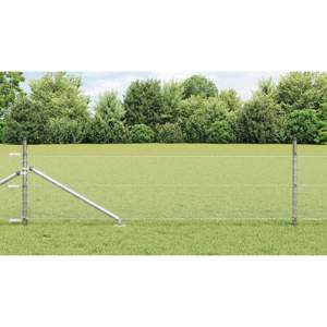 Sześciokątne ogrodzenie z słupkiem 25 x 0,8 m Stal ocynkowana