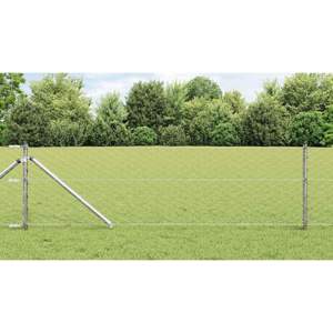 Sześciokątne ogrodzenie z słupkiem 50 x 0,6 m Stal ocynkowana