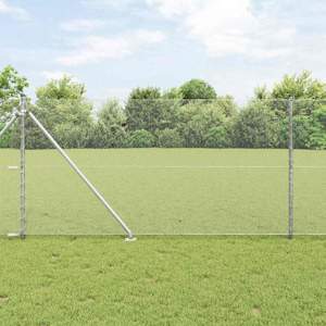 Sześciokątne ogrodzenie z słupkiem 50 x 1,4 m Stal ocynkowana