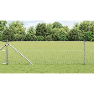 Sześciokątne ogrodzenie z słupkiem 100 x 0,6 m Stal ocynkowana
