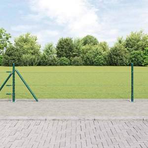 Sześciokątne ogrodzenie z betonową podstawą 10 x 0,5 m zielony