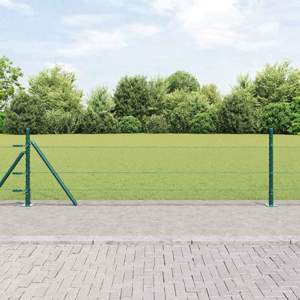 Sześciokątne ogrodzenie z betonową podstawą 25 x 0,4 m zielony